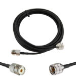 Готова кабельна збірка UHF male - UHF female, з використанням ВЧ кабеля RG-58 C/U довжиною 5 метрів