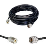 Готова кабельна збірка UHF male або UHF female, з використанням ВЧ кабеля RG-223 довжиною 15 метрів