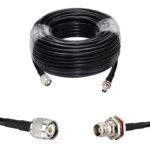 Готова кабельна збірка TNC male – TNC female, з використанням ВЧ кабеля RG-223U довжиною 20 метрів
