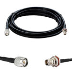 Готова кабельна збірка TNC male – TNC female, з використанням ВЧ кабеля RG-223U довжиною 5 метрів