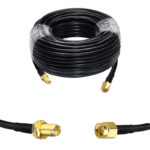 Готова кабельна збірка SMA male – SMA female, з використанням ВЧ кабеля RG-58 C/U довжиною 20 метрів