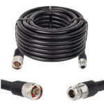 Готова кабельна збірка N male або N female, з використанням ВЧ кабеля RG8/U  довжиною 15 метрів