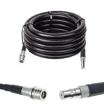 Готова кабельна збірка QMA male або QMA female, з використанням ВЧ кабеля RG8/U  довжиною 10 метрів