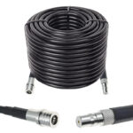 Готова кабельна збірка QMA male або QMA female, з використанням ВЧ кабеля RG8/U  довжиною 40 метрів