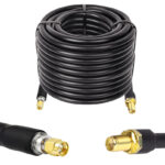 Готова кабельна збірка SMA male або SMA female, з використанням ВЧ кабеля RG8/U  довжиною 30 метрів