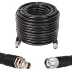 Готова кабельна збірка TNC male або TNC female, з використанням ВЧ кабеля RG8/U  довжиною 30 метрів