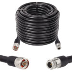 Готова кабельна збірка N male або N female, з використанням ВЧ кабеля RG8/U  довжиною 30 метрів