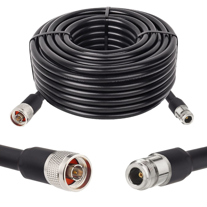 6632706886_gotova-zbirka-na.jpg Готова збірка на кабелі SLL-400 N male - N Female, 15 метрів - Зображення 1