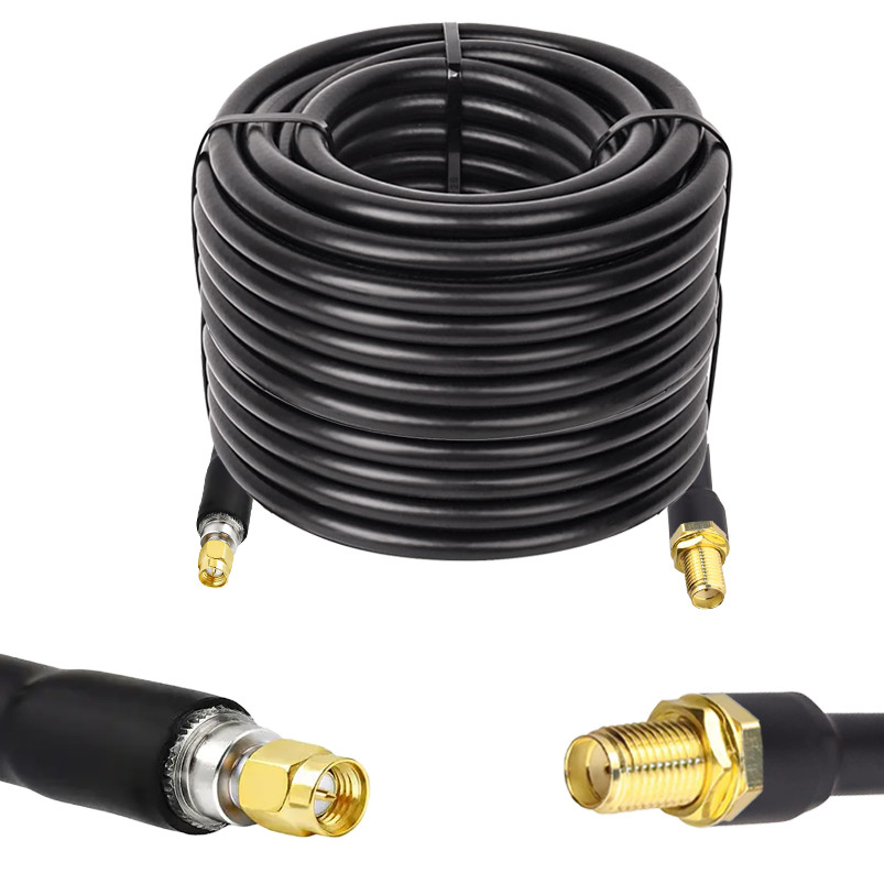 6634191809_gotova-zbirka-na.jpg Готова збірка на кабелі SLL-400 SMA Male - SMA Female, 30 метрів - Зображення 1