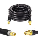 Готова кабельна збірка SMA male або SMA female, з використанням ВЧ кабеля RG8/U  довжиною 10 метрів