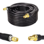 Готова кабельна збірка SMA male - SMA female, з використанням ВЧ кабеля RG8/U  довжиною 25 метрів