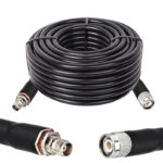 Готова кабельна збірка TNC male або TNC female, з використанням ВЧ кабеля RG8/U  довжиною 20 метрів