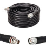 Готова кабельна збірка TNC male або TNC female, з використанням ВЧ кабеля RG8/U  довжиною 25 метрів