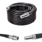 Готова кабельна збірка QMA male або QMA female, з використанням ВЧ кабеля RG8/U  довжиною 25 метрів