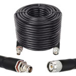 Готова кабельна збірка TNC male або TNC female, з використанням ВЧ кабеля RG8/U  довжиною 35 метрів