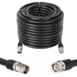 Готова кабельна збірка BNC male або BNC female, з використанням ВЧ кабеля RG8/U  довжиною 30 метрів