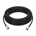 Кабель RG-58 C/U 15 метрів із роз'ємами UHF-male/UHF-male