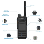 Hytera HP705 VHF — Рация портативная цифровая 136-174 МГц 5 Вт 1024 канала - Зображення 2